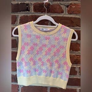 Zara sweater tank top